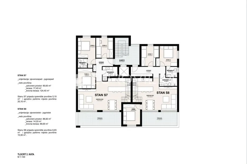 zadar, diklovac, luksuzni penthouse s pogledom na more - slika 11