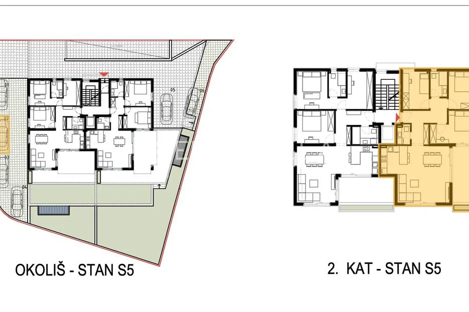 kaštela, luksuzan trosoban stan, 102,1 m² na 2. katu s pogled na more - slika 11