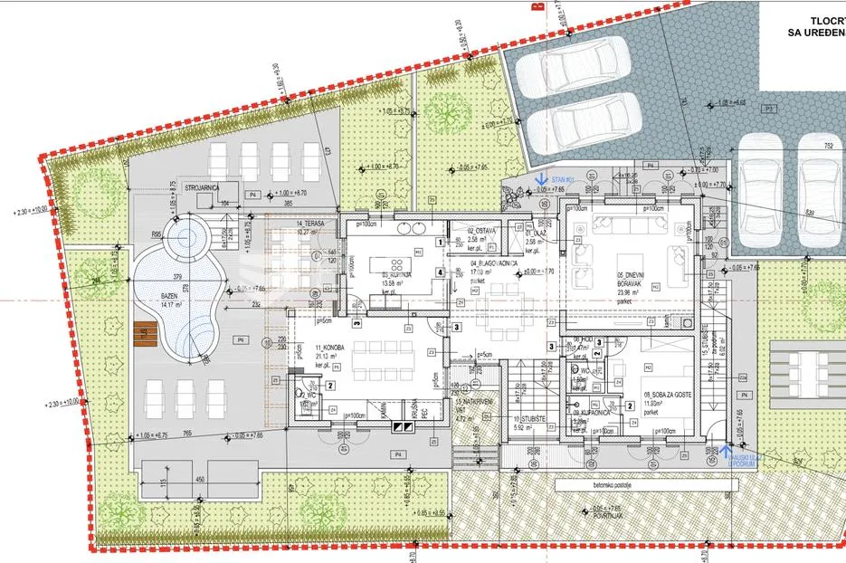 rogoznica, ražanj, novogradnja, prekrasna kuća s bazenom i pogledom na more, 433,44 m² - slika 57