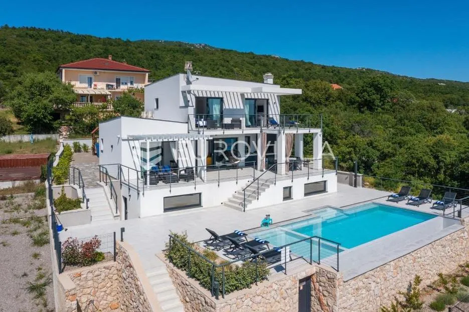 crikvenica, šmrika, kuća s bazenom i panoramskim pogledom - slika 2