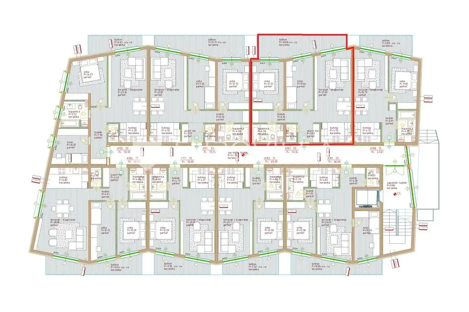 istra, poreč, dvosoban stan na 1. katu moderne novogradnje 83 m² - slika 14