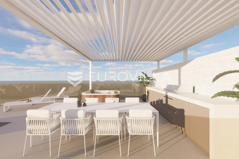 primošten, novogradnja, luksuzan penthouse na drugom katu s pogledom na more, 119,12 m² - slika 19