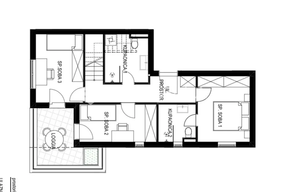 kaštel lukšić, četverosobni penthouse neto korisne površine od 112,08 m² s krovnom terasom - slika 23