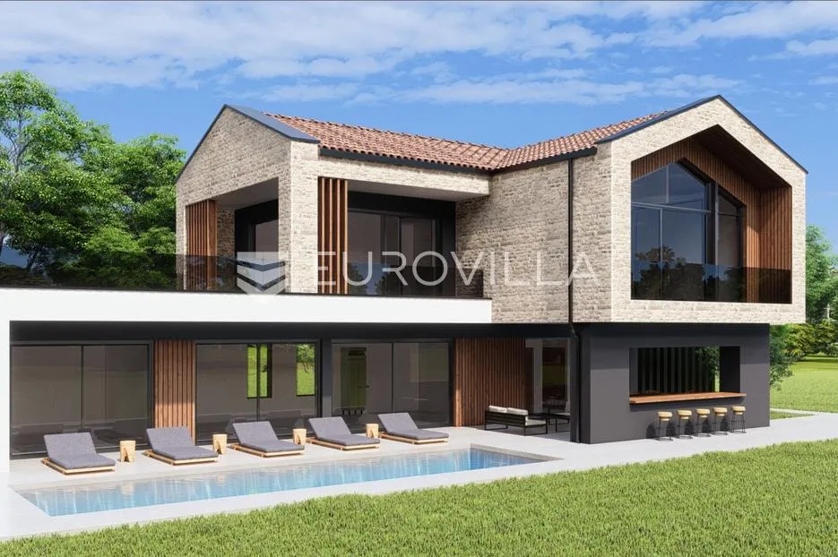 istra, pazin - prostrano zemljište 10.700m2 s građevinskim dozvolama za izgradnju četiri vile - slika 4