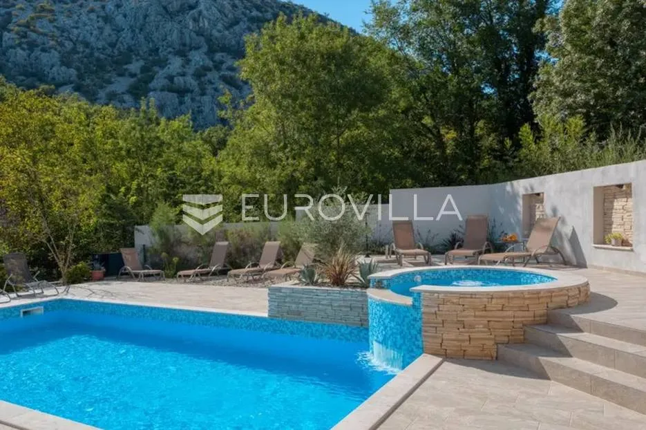 crikvenica, drivenik, moderna vrhunski dizajnirana villa s bazenom - slika 24