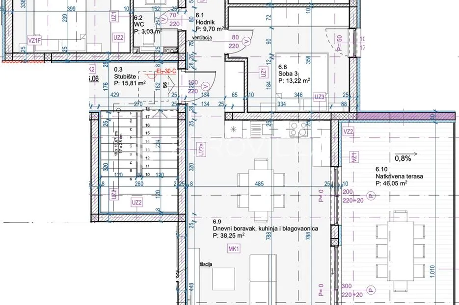 šibenik, tribunj, trosoban stan na 2. katu, 133 m² - slika 3