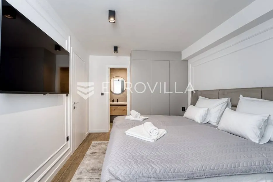 krk, novogradnja u krku, četverosoban dvoetažni stan 136 m² sa wellnessom i bazenom - slika 13