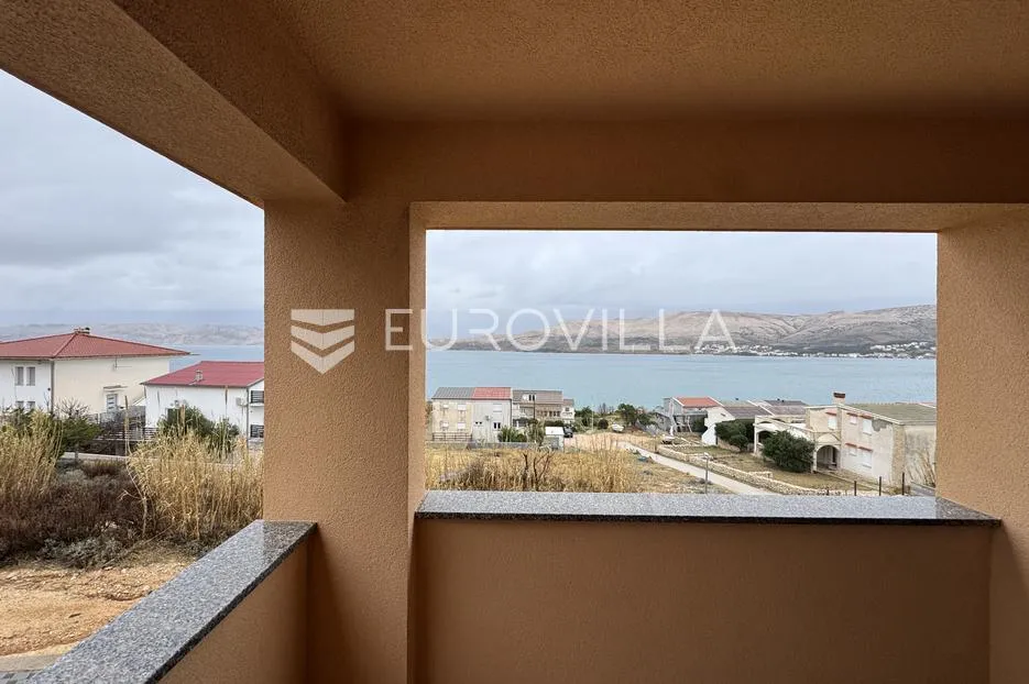 otok pag, pag, namješten dvosoban stan sa spektakularnim pogledom na more - slika 11