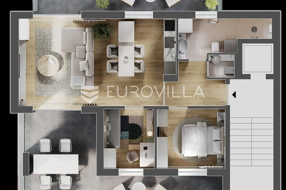 zagreb, šestine, luksuzan penthouse s garažom, 93 m² - slika 10