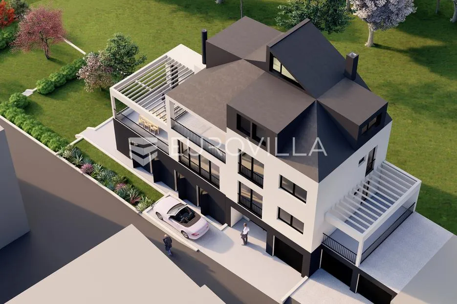 zagreb, gornji bukovac, rohbau zgrada s dva stana 400 m2 s 434 m2 okućnice, građevinska dozvola - slika 3