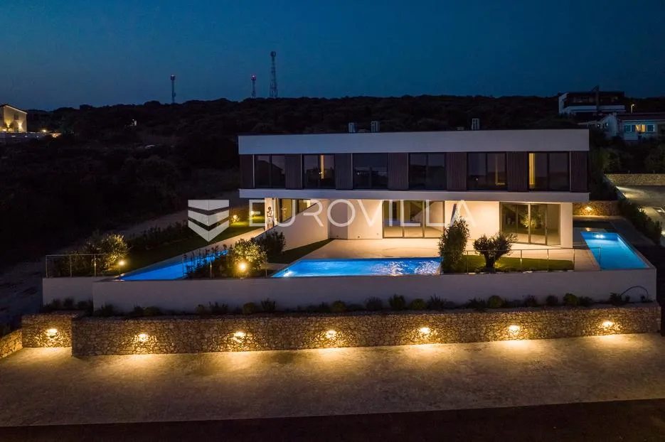 pag, mandre, trosoban stan u luksuznoj vili s privatnim bazenom i pogledom na more 130 m² - slika 27