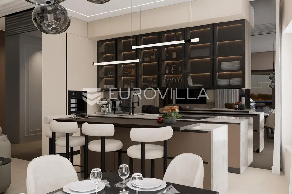 istra, rovinj, ekskluzivan penthouse s tri spavaće sobe s pogledom na more i garažom nkp 144m2 - slika 7