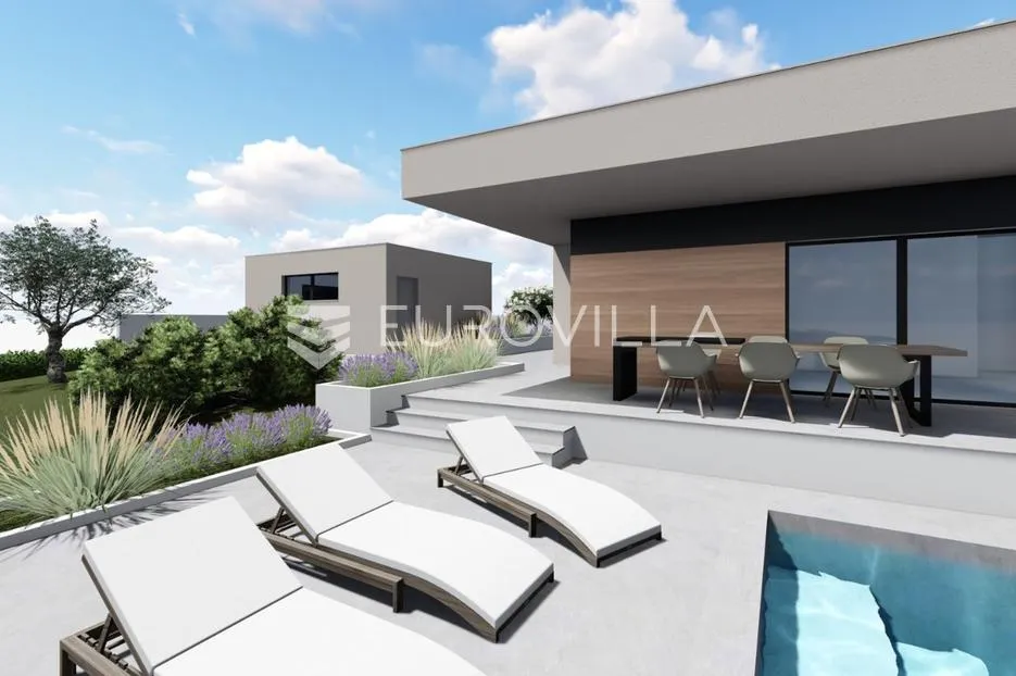 ližnjan, muntić: moderna prizemnica 147 m² s bazenom i garažom, roh, bau prilika - slika 6