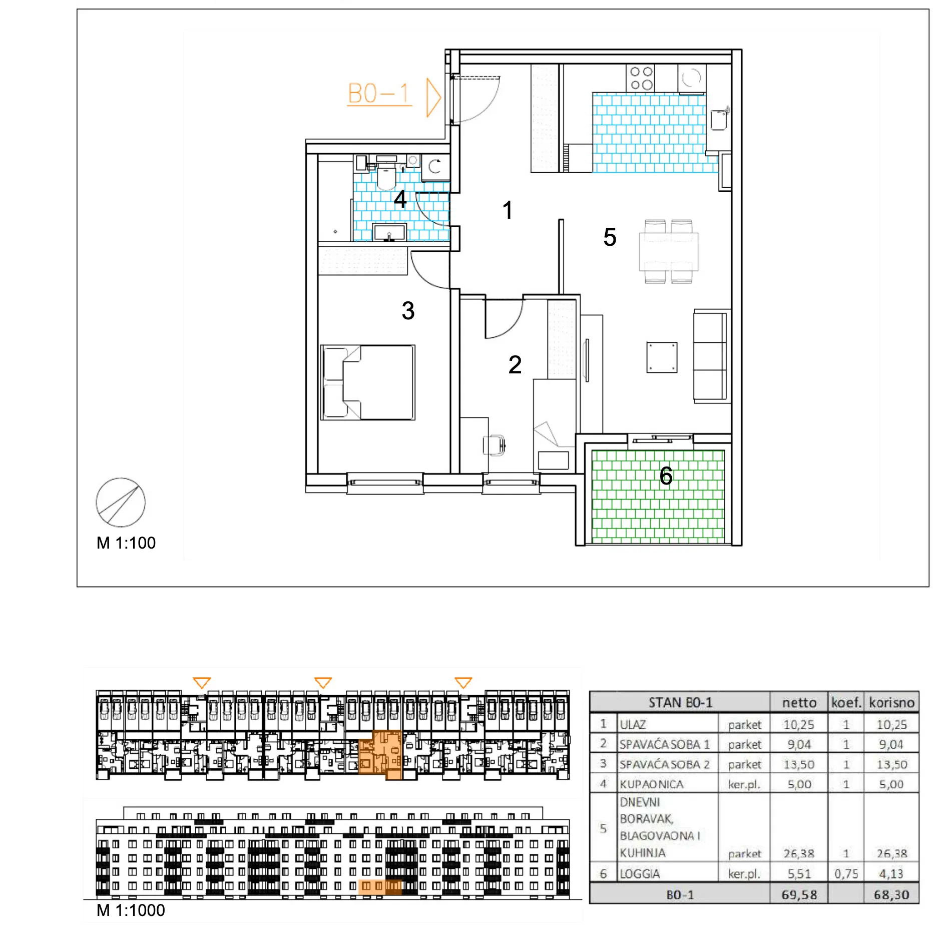 velika gorica, moderan trosoban stan u novogradnji, 68 m² - slika 6