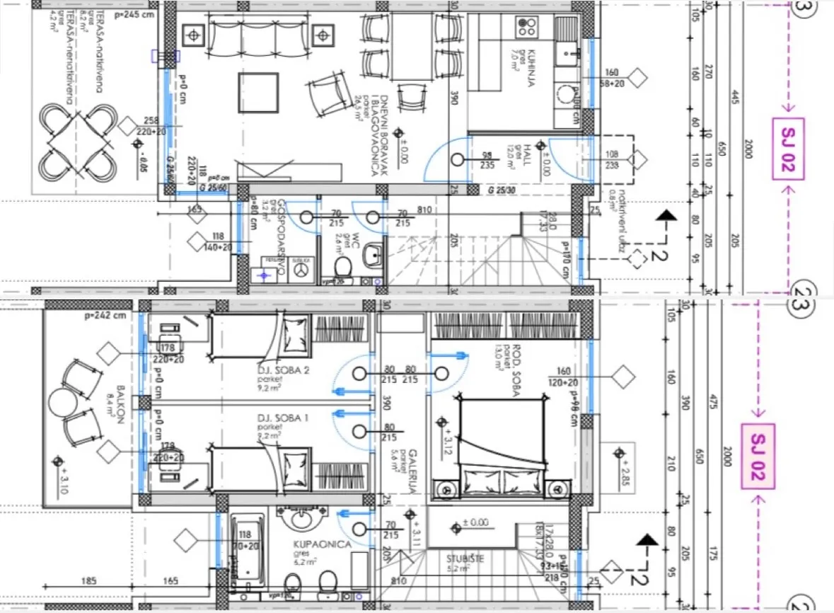 prelog, kuća u nizu površine 107,75 m² - slika 3