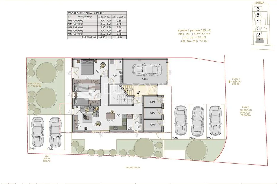pula, kaštanjer, moderni penthouse u novogradnji, 2. kat, 117.30 m², vrhunska lokacija - slika 7