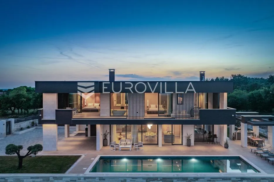 istra, krnice, impresivna dizajnerska vila s pogledom na more - slika 2