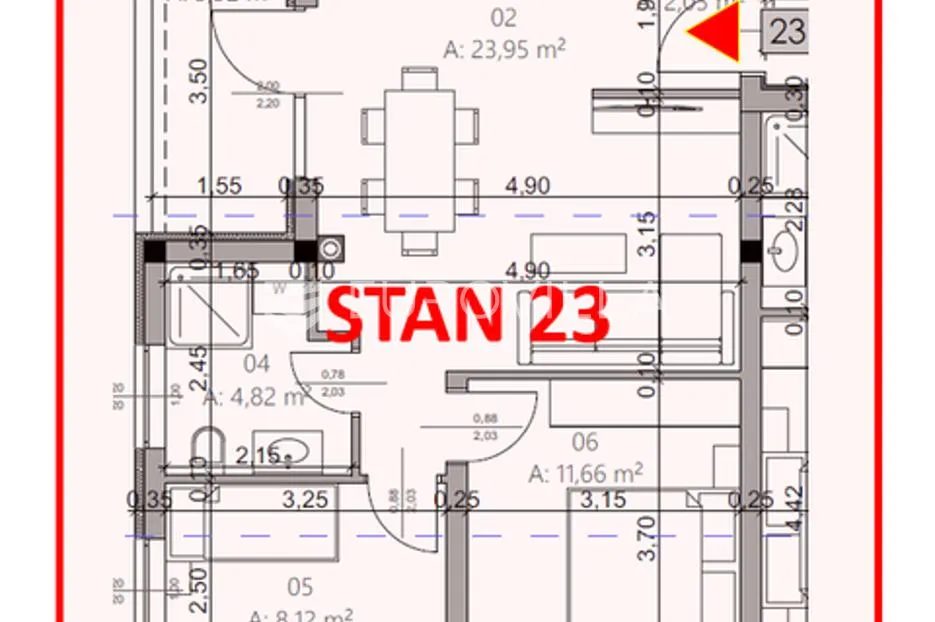pula, monvidal, stan s dvije spavaće sobe u modernoj novogradnji - slika 7