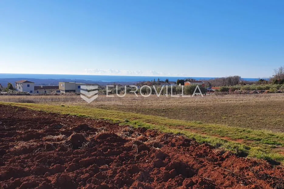 istra, poreč okolica – zemljište 1011 m2 s pogledom na more i građevinskom dozvolom - slika 2