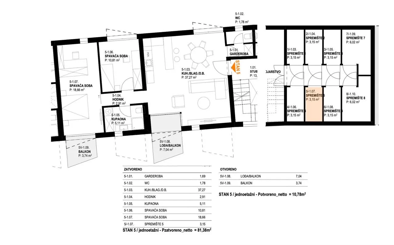 ludbreg, trosoban stan površine 82,50 m², novogradnja - slika 5