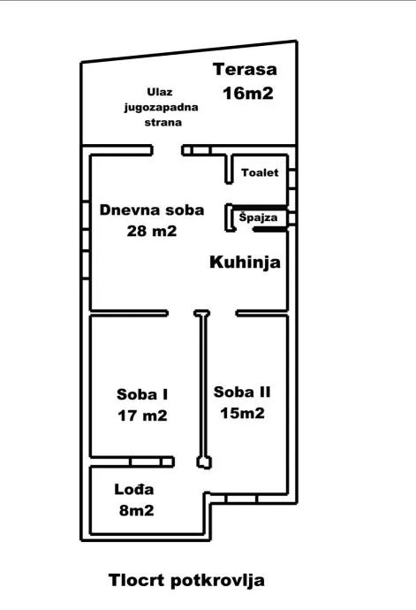 zagreb, gračani, trosoban stan u kući nkp 78 m² - slika 13