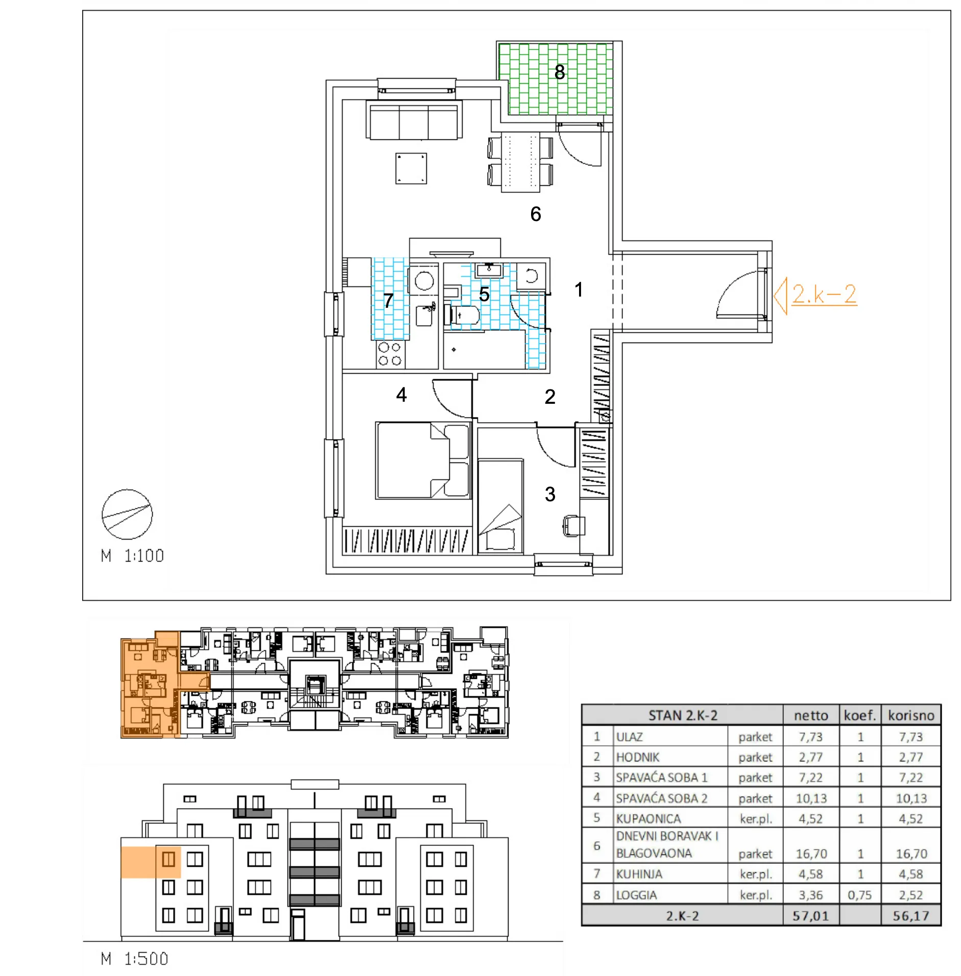 velika gorica, moderan trosoban stan u novogradnji, 56 m² - slika 4