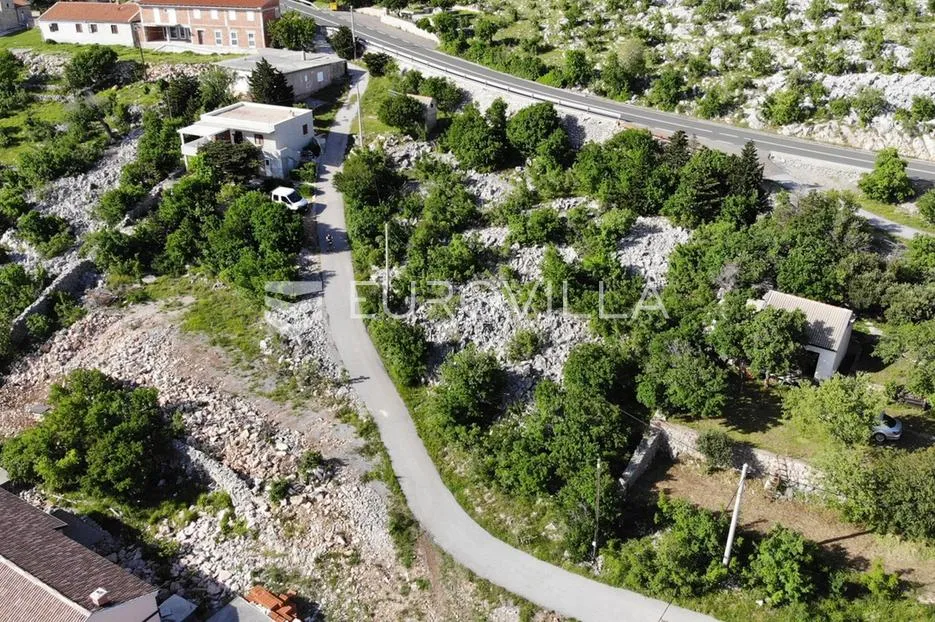 lukovo šugarje, građevinsko zemljište 1191 m², drugi red do mora - slika 2