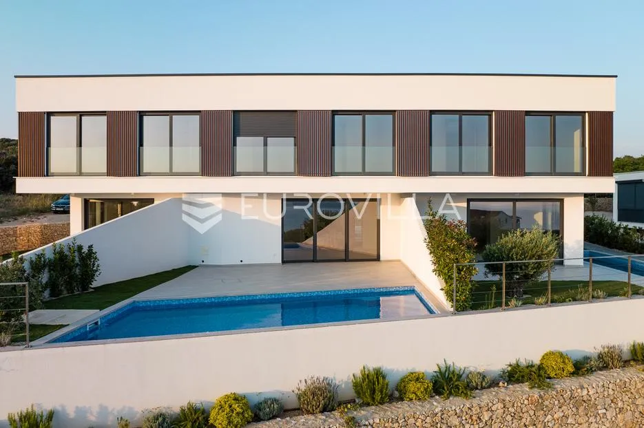 pag, mandre, luksuzno moderna vila 2, u nizu s bazenom i pogledom na more 130 m² - slika 18
