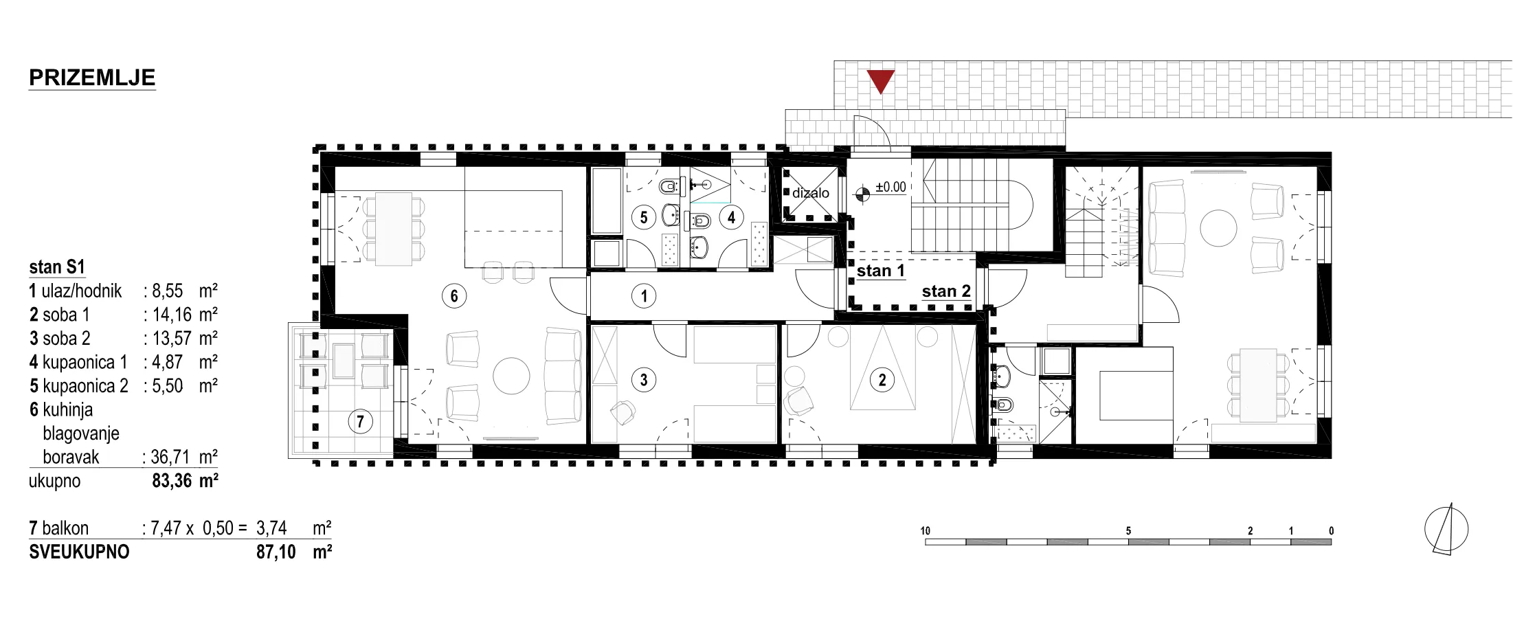 zagreb, srebrnjak, novogradnja, luksuzan trosoban stan 87 m², garaža i vanjsko parkirno mjesto - slika 6