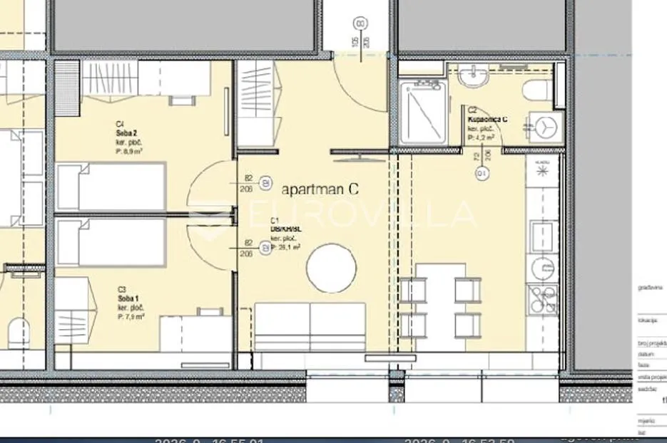 Zagreb, TREŠNJEVKA, novouređen funkcionalan prostor, 51 m²
