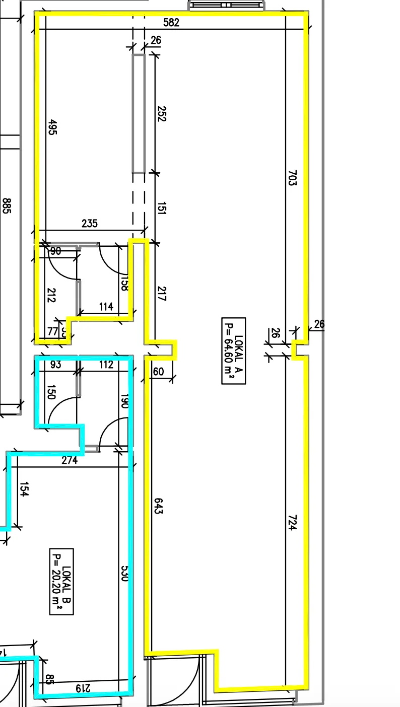 osijek, gornji grad, najam, poslovni prostor 64 m² uz spremište od 26 m² - slika 5