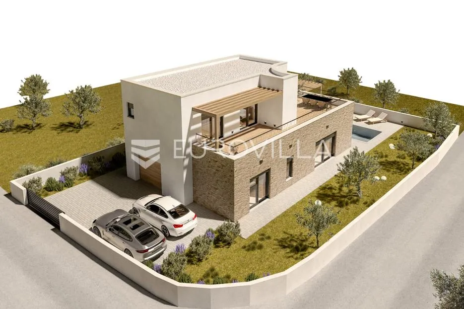 Vodice, NOVOGRADNJA, kuća s bazenom, 176,40 m²