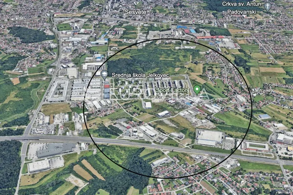 Zagreb, Sesvete, 7567 m2, atraktivno građevinsko zemljište u poslovnoj zoni Jelkovec - Sesvete, Zagreb