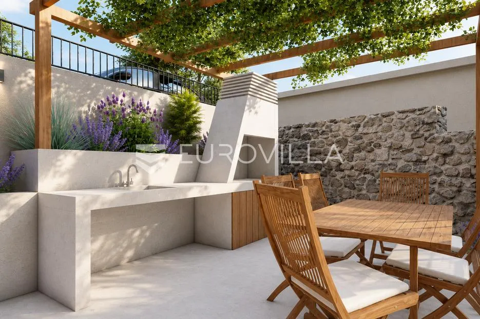 grad cres, centar, luksuzan trosoban stan u prizemlju 126 m², odlična lokacija - slika 2