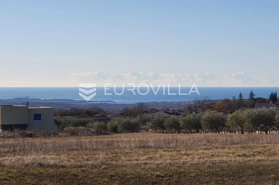 istra, poreč okolica – zemljište 1019 m2 s pogledom na more i građevinskom dozvolom - slika 4
