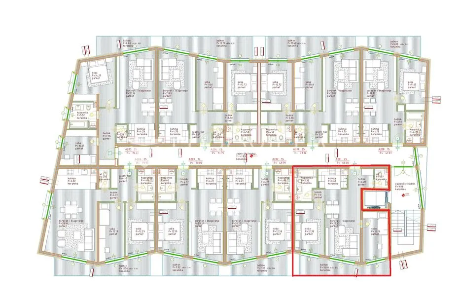 istra, poreč, dvosoban stan na 2. katu moderne novogradnje 75 m² - slika 15