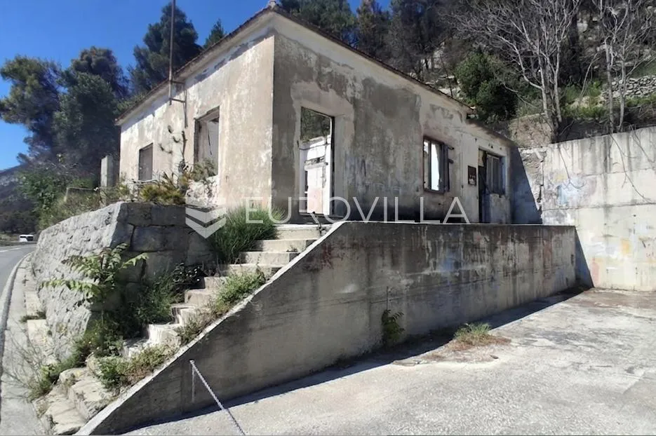 omiš, lokva rogoznica, prostrano zemljište s kućom za adaptaciju i panoramskim pogledom na more - slika 15