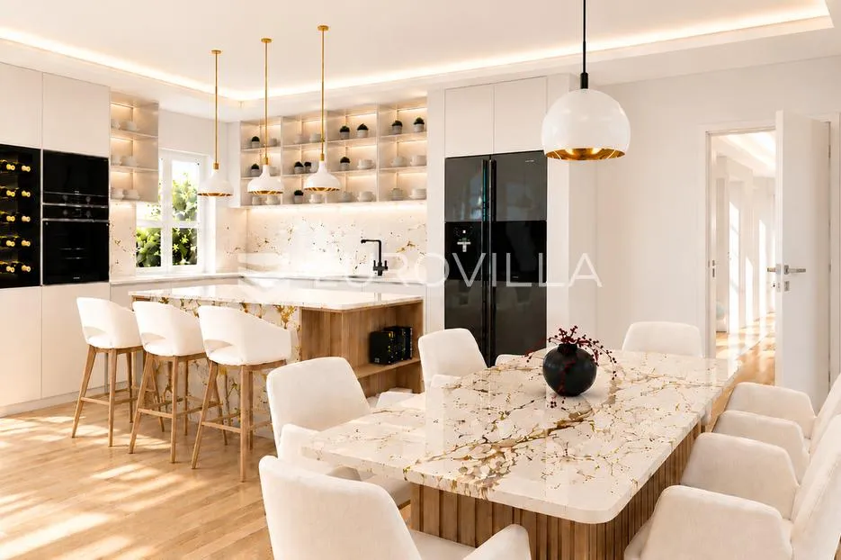 grad cres, centar, luksuzan trosoban stan 115 m² s pogledom na more, odlična lokacija - slika 13
