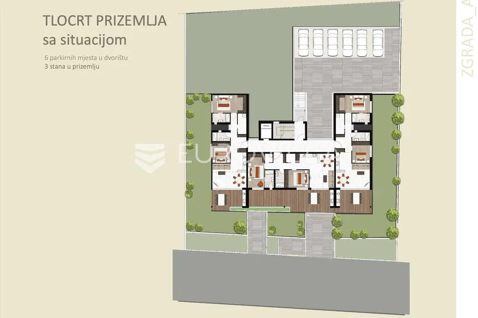 istra, novigrad, stan s 2 spavaće sobe s vrtom u prizemlju 115 m², parkirno mjesto - slika 16
