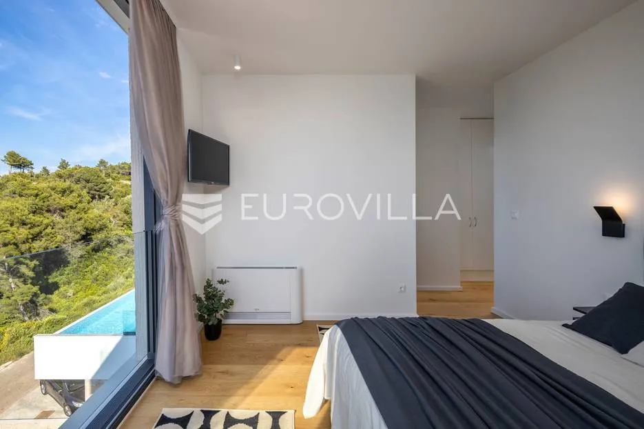 zadarski arhipelag -otok, luksuzna moderna vila prvi red do mora, bazen i garaža - slika 20