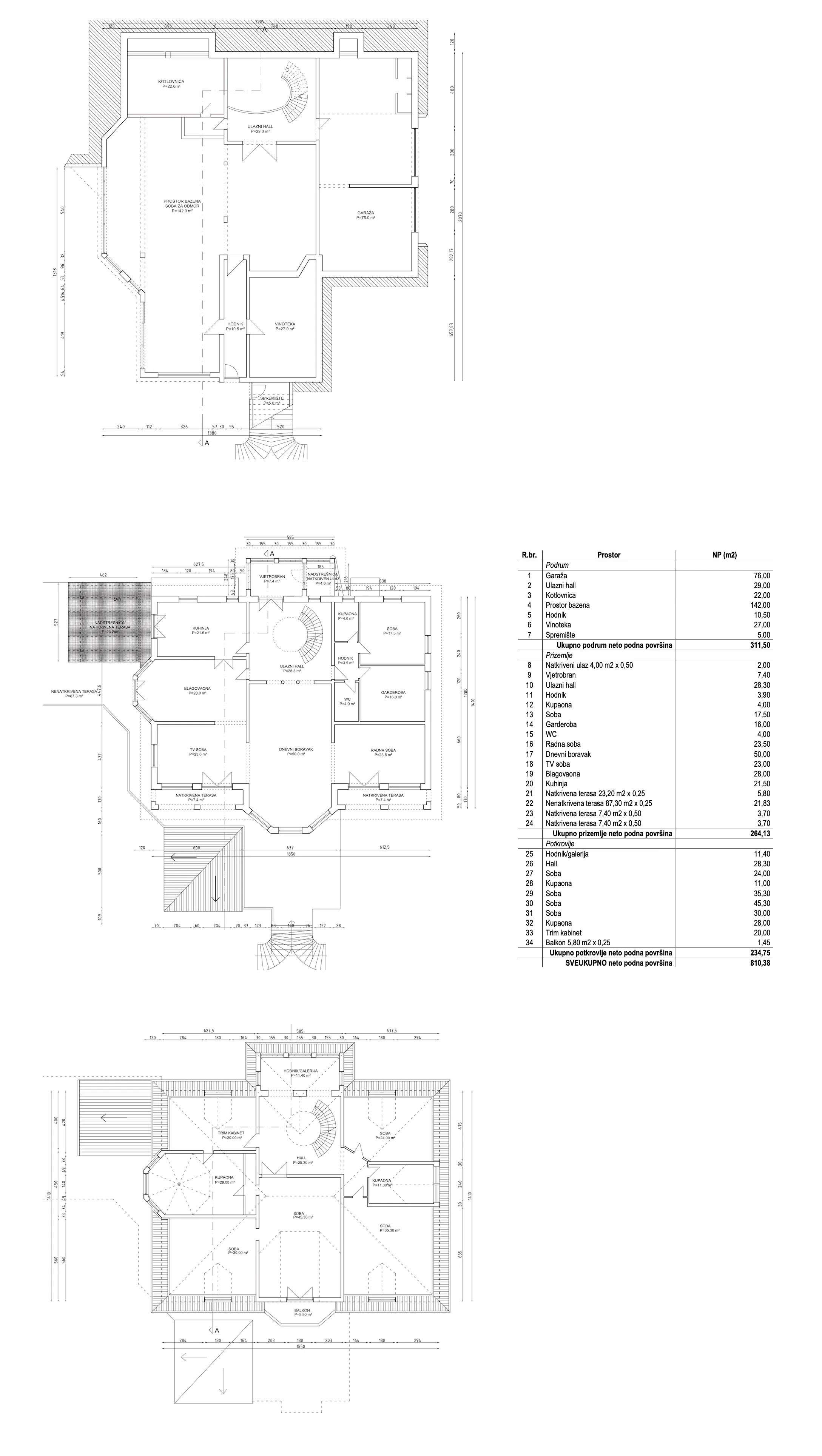 zagreb, gračani luksuzno obiteljsko imanje, vila 810 m² na zemljištu 3.965 m² - slika 37