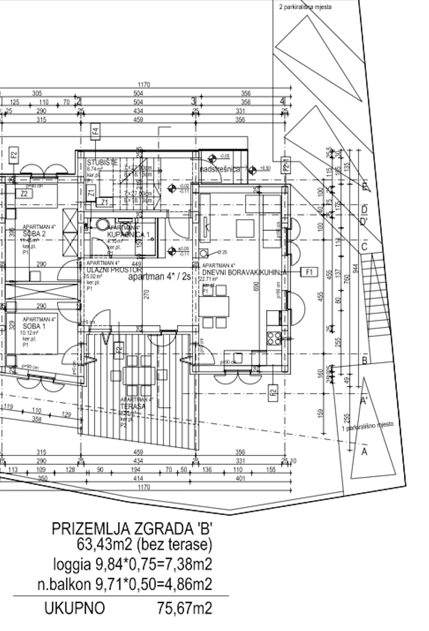 bol, atraktivan trosoban apartman 87,67 m² s vrtom novogradnja - slika 13