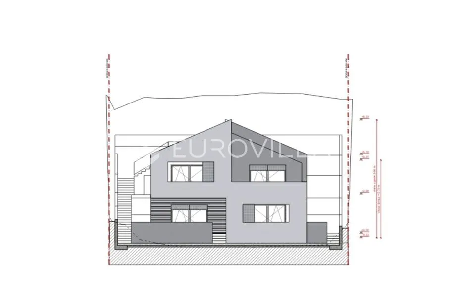 Brač, Postira, zemljište površine 486 m2 s građevinskom dozvolom