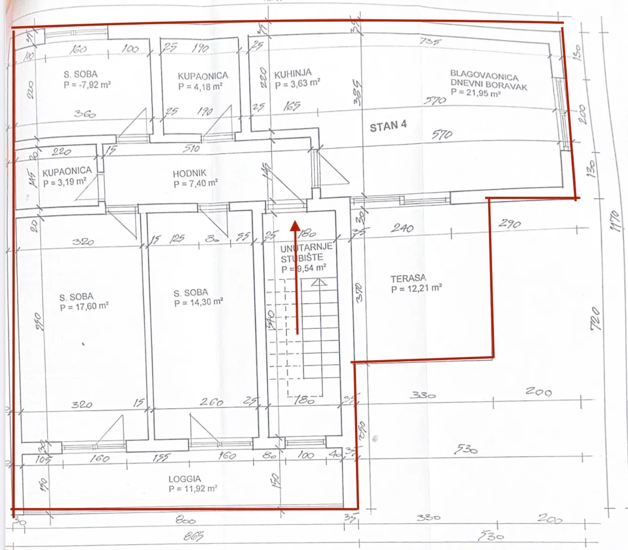 zagreb, srednjaci, novoadaptiran četverosoban stan, neto površine 81 m² - slika 15