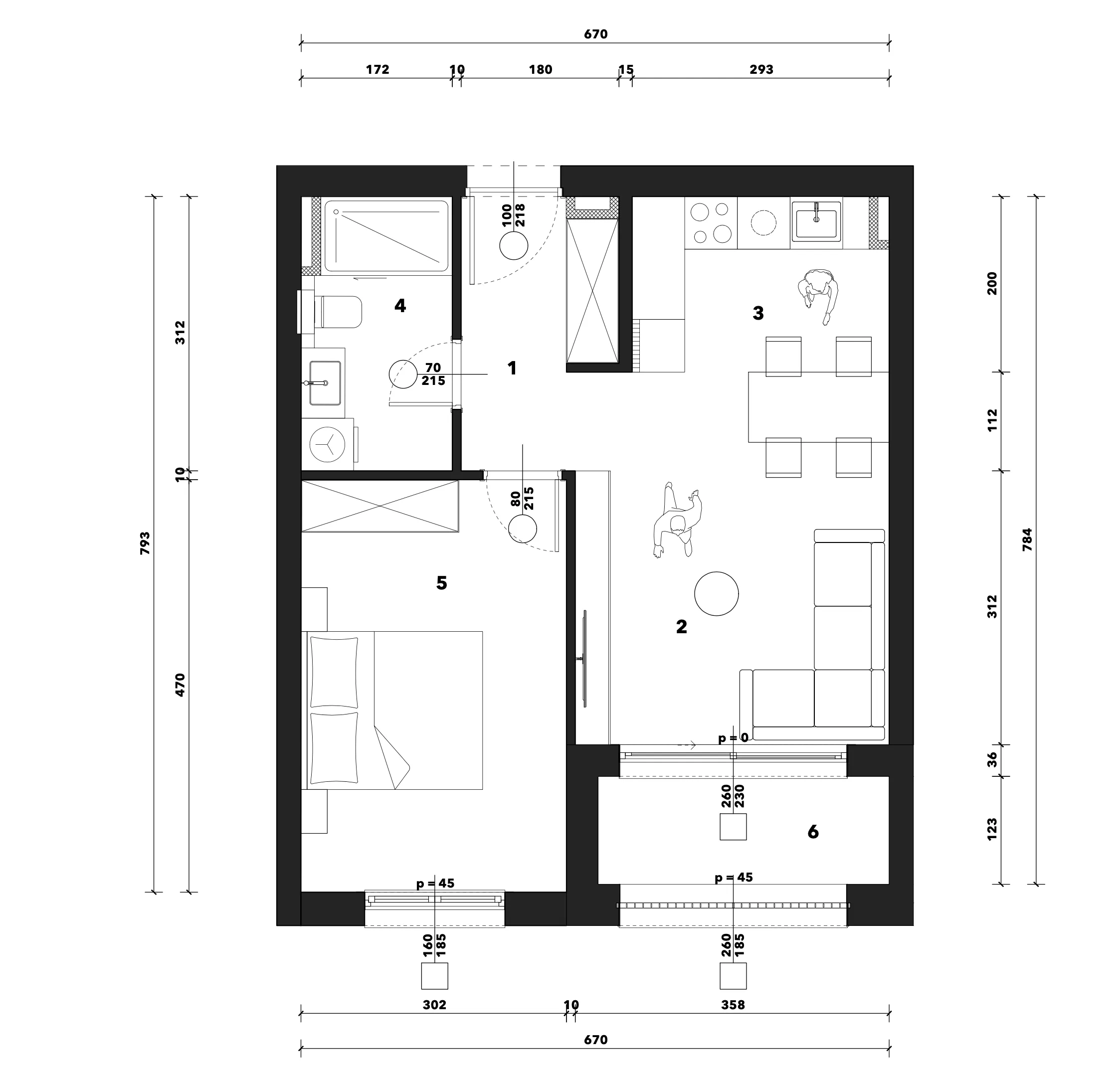 zagreb, črnomerec, kuniščak, atraktivan dvosoban stan u novogradnji, 49 m² - slika 9