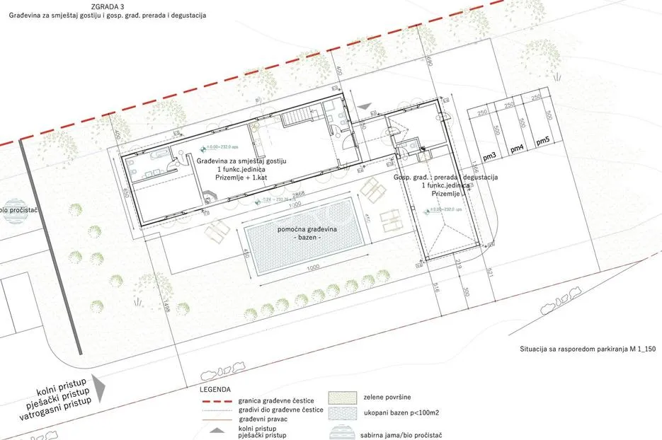 istra, kranjčići, građevinsko zemljište 10353m2 s projektom za gospodarsku građevinu - slika 2