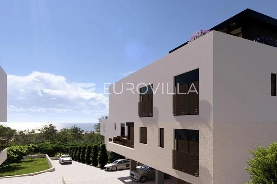 krk, luksuzni penthouse, četverosoban stan 159 m², krovna terasa, 500 m od mora - slika 3