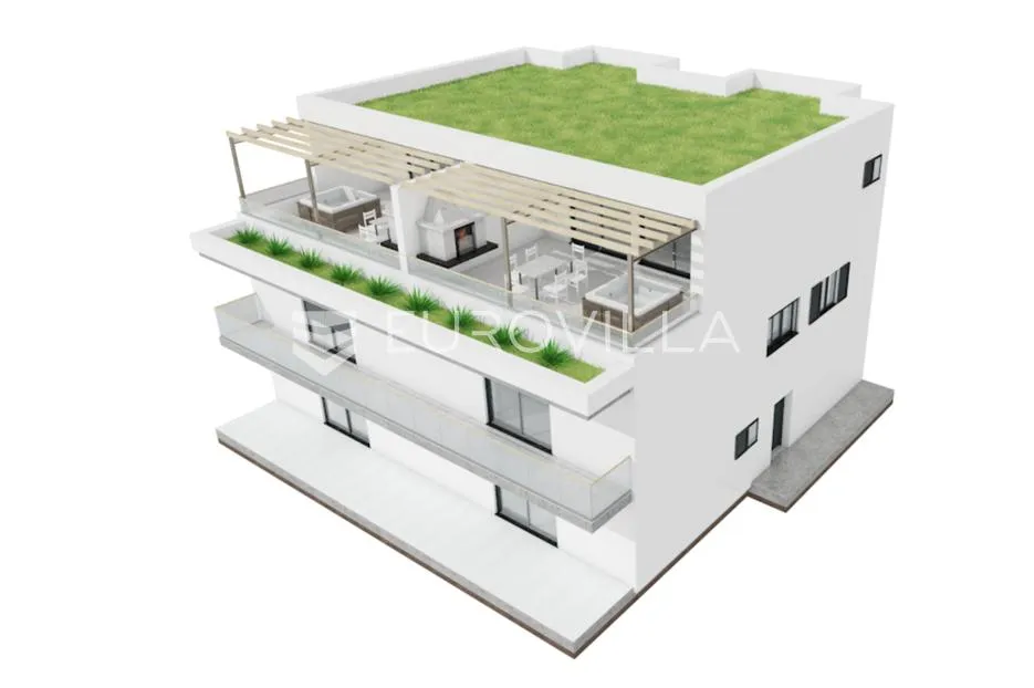 šibenik, crnica, novogradnja, trosoban, dvoetažan stan, 166,34 m² - slika 10