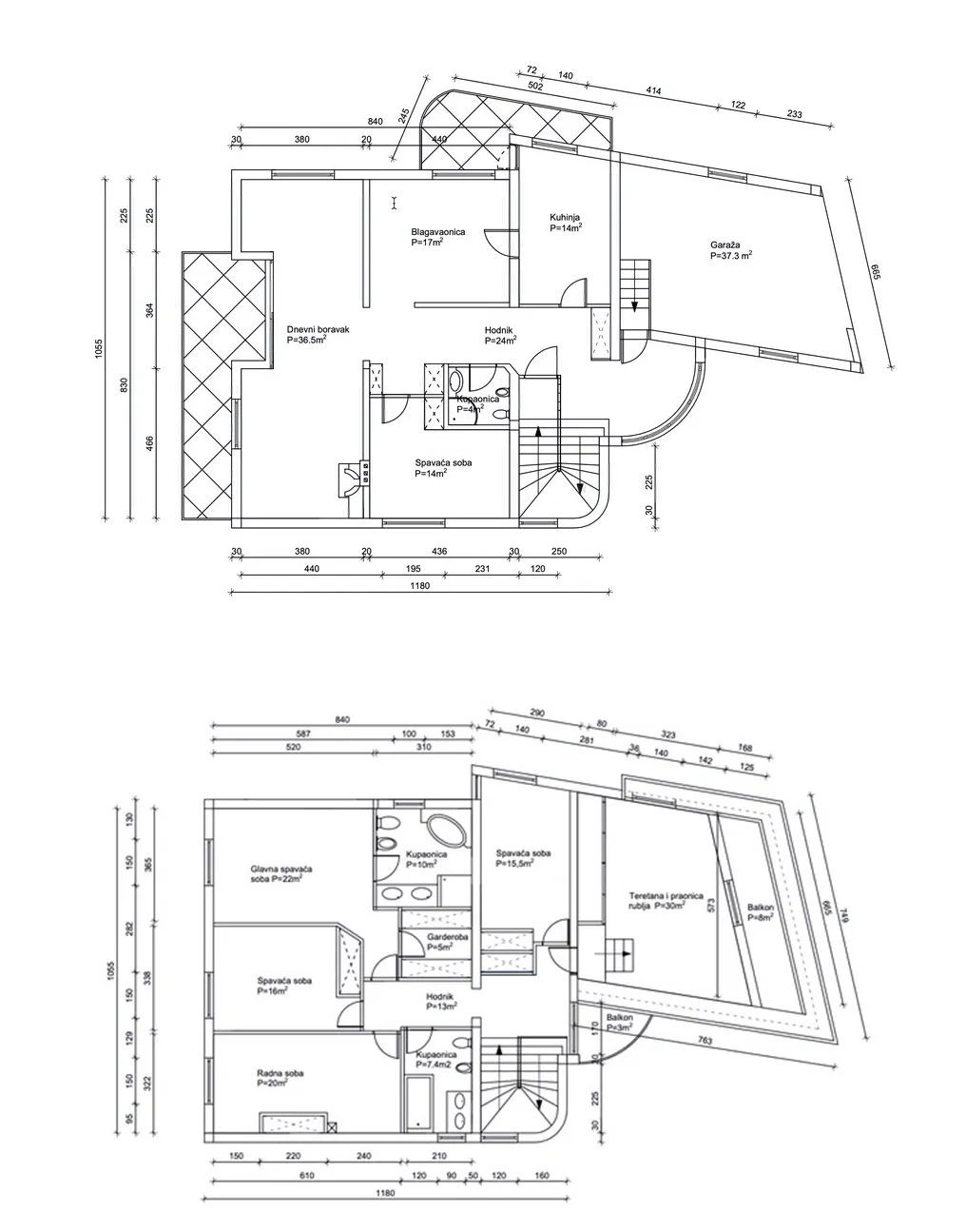 zagreb, šestinski vrh prekrasan šesterosoban dvoetažan stan 250m2 + 2 garaže - slika 28