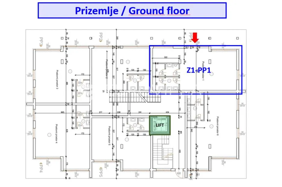 pula, veli vrh - poslovni prostor u novogradnji 73 m2 - slika 9